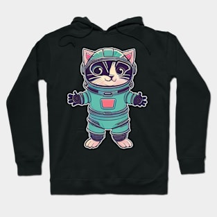 Astronaut cat outer space Hoodie